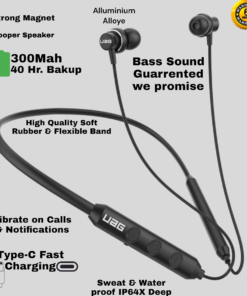 Alternative view of UAG Urbn Armour Gear Matt Black Luxury Furnished Neckband