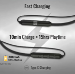 UAG Urbn Armour Gear Matt Black Luxury Furnished Neckband - Image 4